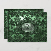 アナベルダブビクトリアンリンテーブル番号カード ポストカード (正面/裏面)