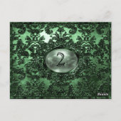 アナベルダブビクトリアンリンテーブル番号カード ポストカード (裏面)