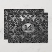 アナベルビクトリアンテーブル番号カード ポストカード (正面/裏面)