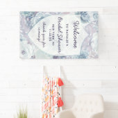 アナベルフローラクレストブライダルシャワーへようこそ 横断幕 (インサイチュ)