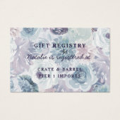 アナベルフローラシャワーギフトレジストリ挿入カード (正面)