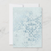 アナベルヴィンテージクレストカップルウェディングシャワー 招待状 (裏面)