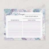 アナベルヴィンテージフローラブライドへレシピカード 案内ポストカード (裏面)