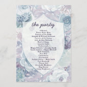 アナベルヴィンテージフローラ結婚クレストの儀式 プログラム (裏面)