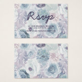アナベルヴィンテージフローラWebサイトRSVPカードの挿入 (正面&裏面)