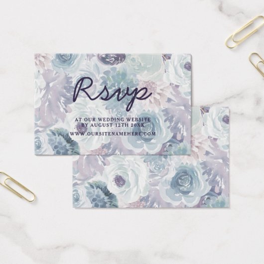 アナベルヴィンテージフローラWebサイトRSVPカードの挿入 (オフィス)