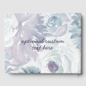 アナベルヴィンテージブルーフローラウォーター結婚カラー ゲストブック (裏面)