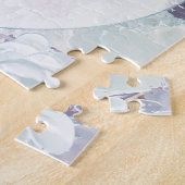 アナベルヴィンテージブルーフローラフラワーガール提案 ジグソーパズル (側面)