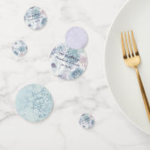 アナベルヴィンテージブルーフローラ結婚ズモノグラム コンフェッティ (グループ)