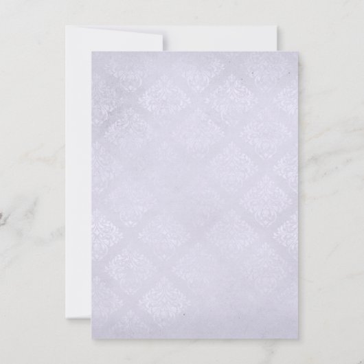 アナベルヴィンテージ結婚フローラブライダルシャワー 招待状 (裏面)