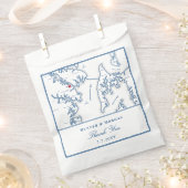 アナポリスケントアイランドマップネイビーありがとうござ結婚う フェイバーバッグ (クリップ留めされた状態)