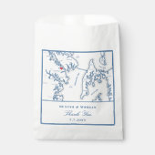 アナポリスケントアイランドマップネイビーありがとうござ結婚う フェイバーバッグ (正面)