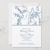 アナポリスケントアイランドマップネイビーリハーサルディナー 招待状 (正面)