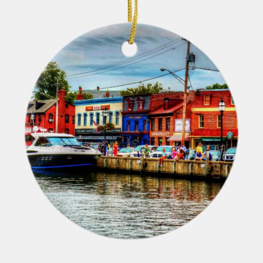 アナポリスシティ波止場オーナメント セラミックオーナメント (正面)