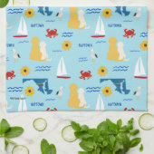 アナポリスパップス夏期キッチンタオル キッチンタオル (折り畳み)