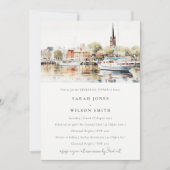 アナポリスメリーランドウォーターカラーリハーサルディナー 招待状 (正面)