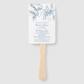 アナポリスメリーランド結婚式 プログラムエレガントウェディング ハンドファン (正面)