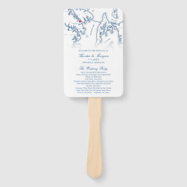 アナポリスメリーランド結婚式 プログラムエレガントウェディング ハンドファン