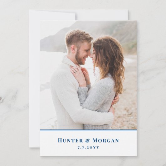 アナポリスメリーランド行き先結婚式 セーブザデート (裏面)