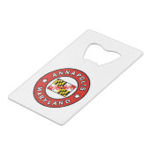 アナポリスメリーランド クレジットカード栓抜き (正面アングル)