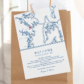 アナポリスメリ結婚ランドの歓迎の旅程 サンキューカード