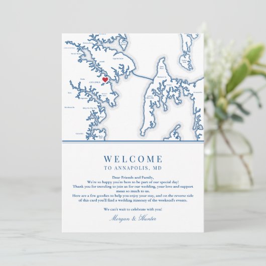 アナポリスメリ結婚ランドの歓迎の旅程 サンキューカード (スタンド正面)