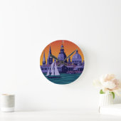 アナポリス尖塔およびキューポラ: 日没 ラウンド壁時計 (ホーム)