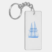 アナポリス沿岸航海のセーリング船 キーホルダー (正面左)