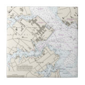 アナポリス港の図表 タイル (正面)