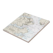 アナポリス港の図表 タイル (側面)