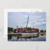 アナポリス港の帆船 ポストカード (正面/裏面)