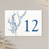 アナポリス・チェサピークエレガントベイ結婚マップ テーブルナンバー