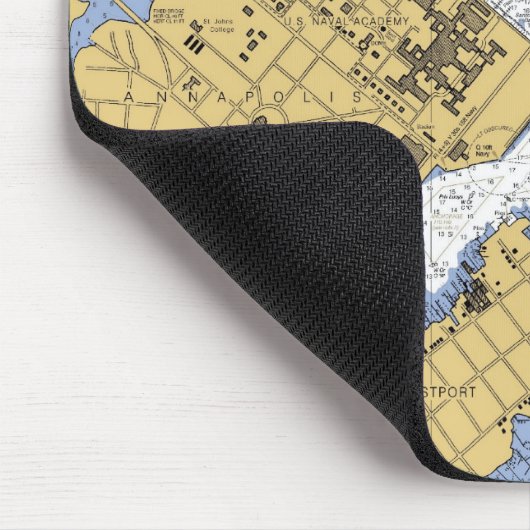 アナポリスMD航海のな港の図表のマウスパッド マウスパッド (コーナー)