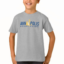 アナポリスTシャツにアンカーされた子供