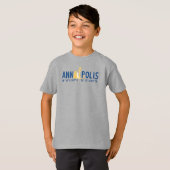 アナポリスTシャツにアンカーされた子供 Tシャツ (正面フル)