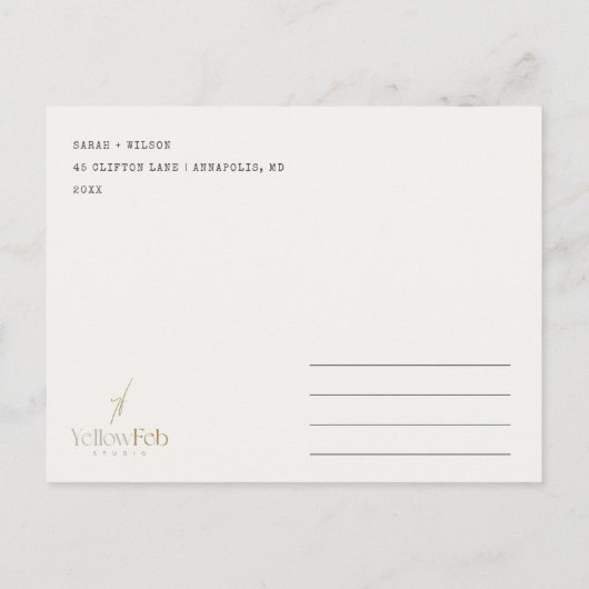 アナポリメリーランドMD海の水の色の日付を保存 ポストカード (裏面)