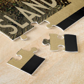 アナマリアの島のビーチのヴィンテージ旅行 ジグソーパズル (側面)