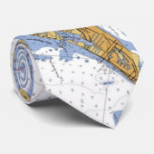 アナマリアの島のフロリダの航海のな図表のタイ ネクタイ (ロール)