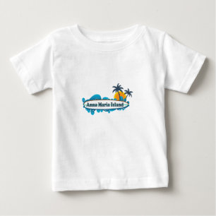 アナマリアの島-波の設計 ベビーTシャツ