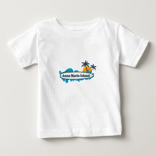 アナマリアの島-波の設計 ベビーTシャツ (正面)
