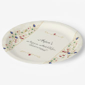 アナモダンンパラシャン初の稲作式 ペーパープレート (アングル)