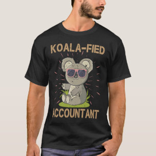 アナリスト簿記係アウディのコアラ会計士 Tシャツ