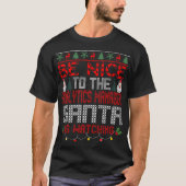 アナリティクス管理者のクリスマスサンタクロースギフト Tシャツ (正面)