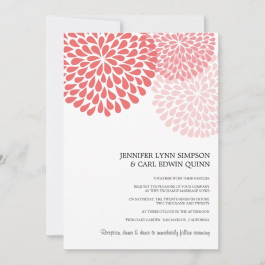 アナリー結婚式招待状 招待状 (正面)