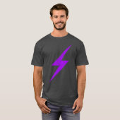 アナルカ・フェミニズムヴィンテージの紫の稲妻ボルト Tシャツ (正面フル)