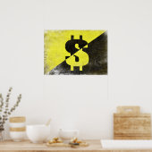 アナルコクール資本主義旗のポスター ポスター (キッチン)