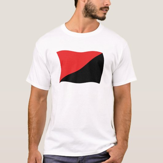 アナルコサンディカリスム旗Tシャツ Tシャツ (正面)