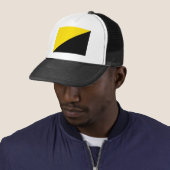 アナルコ資本主義の国旗の無政府状態のシンボル黒の黄色 キャップ (インサイチュ)