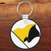 アナルコ資本主義フラグ基本キーチェーン キーホルダー (正面)