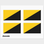 アナルコ資本主義広場ステッカー 長方形シール (シート)